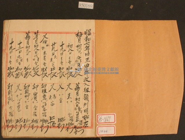 昭和七年裕豐號收支簿藏品圖，第2張