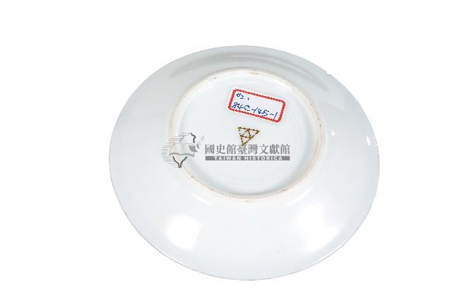 金口卷草紋白地瓷盤藏品圖，第2張