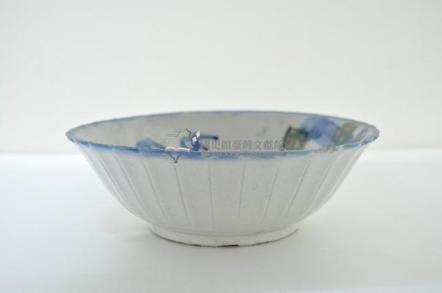 青花五彩山水樓臺紋大碗藏品圖，第2張