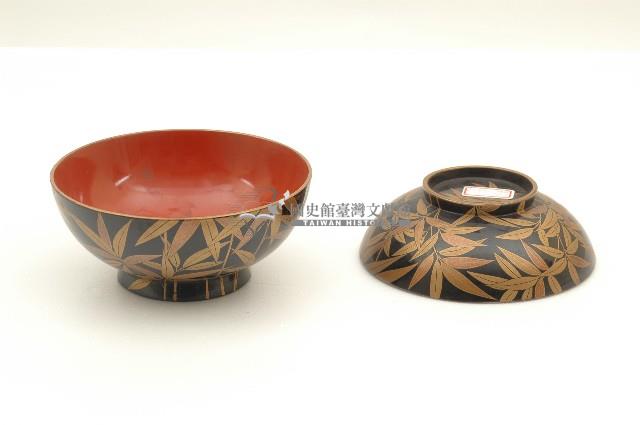 木胎圓形黑漆地湯蓋椀藏品圖，第6張