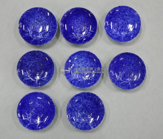 青花雙鳳紋碟、青花四方碟、青花圓碟（多組）藏品圖，第6張