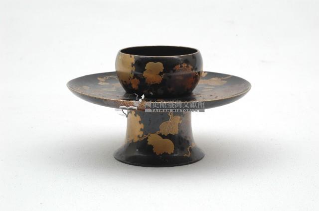 木胎圓形黑漆地蓋椀藏品圖，第6張