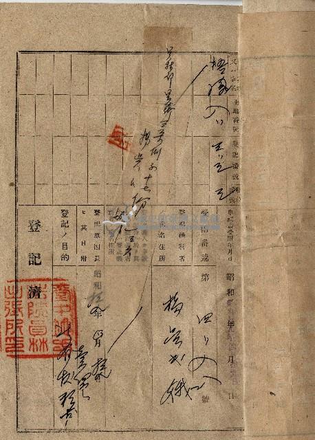 昭和十六年黃張氏鳳抵當權設定金錢借用證書藏品圖，第6張
