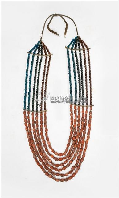 達悟族瑪瑙玻璃珠飾品藏品圖，第1張