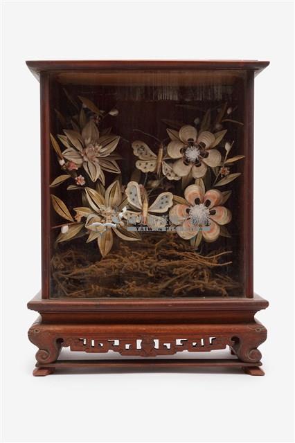 木製客家絲花斗櫃藏品圖，第1張