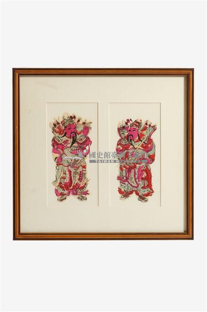 裱框門神彩繪藏品圖，第1張