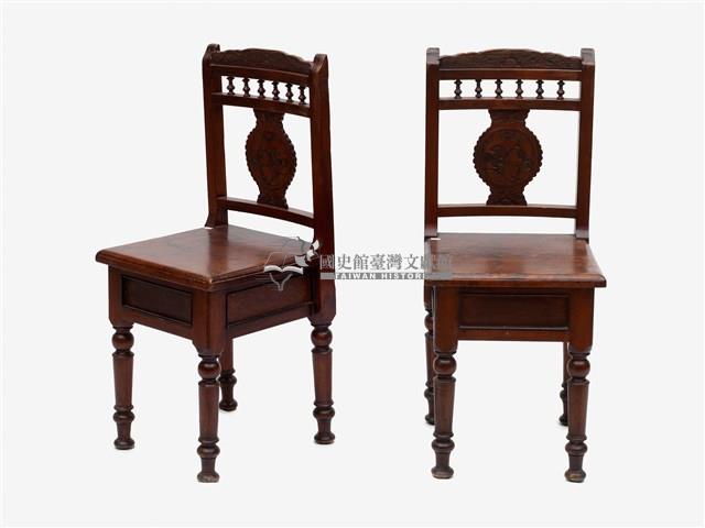 木製靠背椅一對藏品圖，第1張