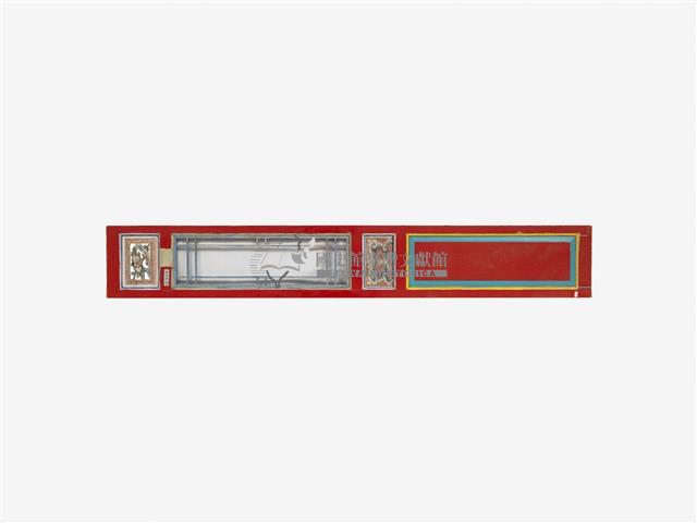 寺廟玻璃框木門一對藏品圖，第4張