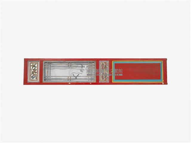 寺廟玻璃框木門一對藏品圖，第1張