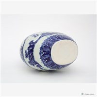仿明樂窯青花人物扁壺藏品圖，第6張