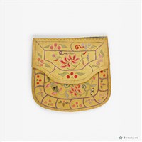 黃底花卉紋錢包藏品圖，第3張