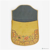 黃底花卉紋錢包藏品圖，第4張