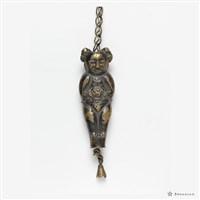 銀童子藏針筒墜飾藏品圖，第3張