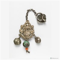 銀小花籃吊飾藏品圖，第2張