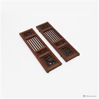 神龕木雕花門扇藏品圖，第5張