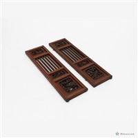 神龕木雕花門扇藏品圖，第6張