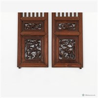 神龕木雕花門扇藏品圖，第13張