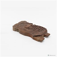 雕花紅床腳一對藏品圖，第5張