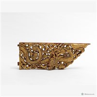 鏤刻金龍木片一對藏品圖，第3張