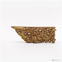 鏤刻金龍木片一對藏品圖，第7張