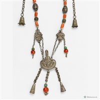 銀腰果紋墜飾項鍊藏品圖，第3張