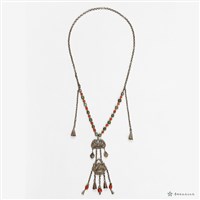 銀花瓶紋墜飾項鍊藏品圖，第1張