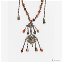 銀花瓶紋墜飾項鍊藏品圖，第2張