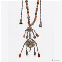 銀花瓶紋墜飾項鍊藏品圖，第3張