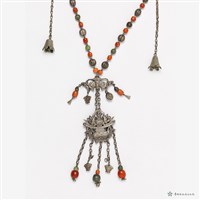 銀花瓶紋墜飾項鍊藏品圖，第3張