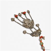 銀花瓶紋墜飾項鍊藏品圖，第4張