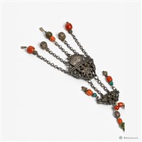 銀花瓶紋墜飾項鍊藏品圖，第4張