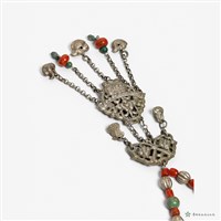 銀花瓶紋墜飾項鍊藏品圖，第4張