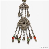 銀花瓶紋墜飾項鍊藏品圖，第3張