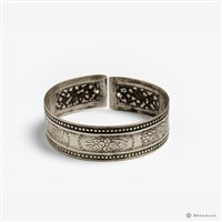 花籃紋銀鐲一對藏品圖，第5張