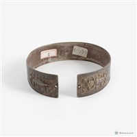 花開富貴銀鐲藏品圖，第3張