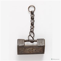 長命百歲銀鎖藏品圖，第2張