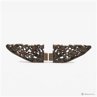 鏤雕木飾板一對藏品圖，第1張