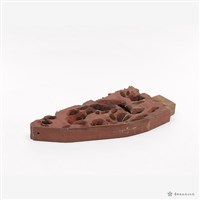 鏤雕木飾板一對藏品圖，第5張