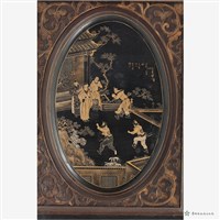 四面彩繪推門一對藏品圖，第10張