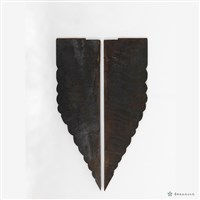 木雕花卉插角一對藏品圖，第2張