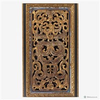 圖龍花卉飾板一對藏品圖，第3張