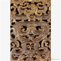 圖龍花卉飾板一對藏品圖，第5張