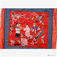 人物花鳥枕頭藏品圖，第7張