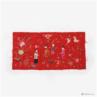 人物花鳥繡片藏品圖，第6張