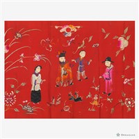 人物花鳥繡片藏品圖，第9張