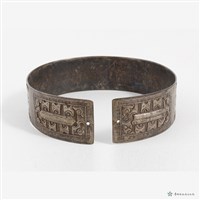 銀捲草紋手鐲藏品圖，第3張