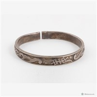 銀壽字手鐲藏品圖，第1張