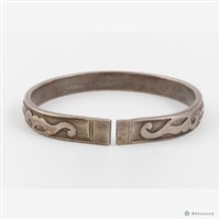 銀壽字手鐲藏品圖，第3張