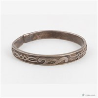 銀壽字手鐲藏品圖，第4張