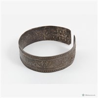 銀花卉手鐲藏品圖，第2張